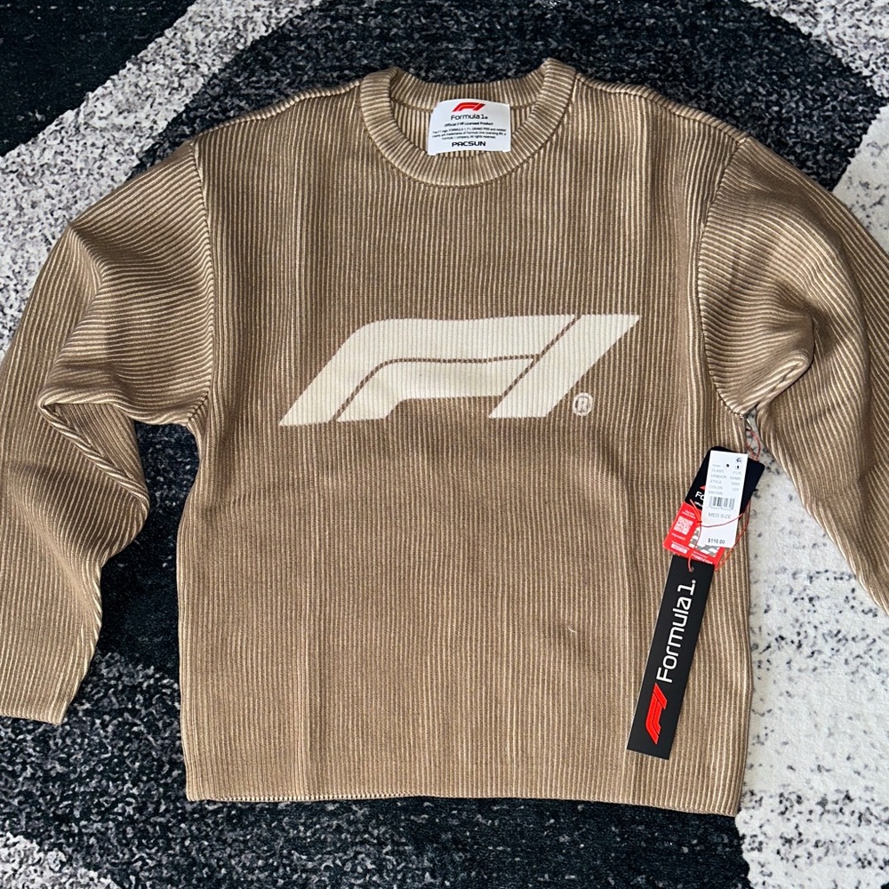PacSun Formula 1 Tan Sweater for Men